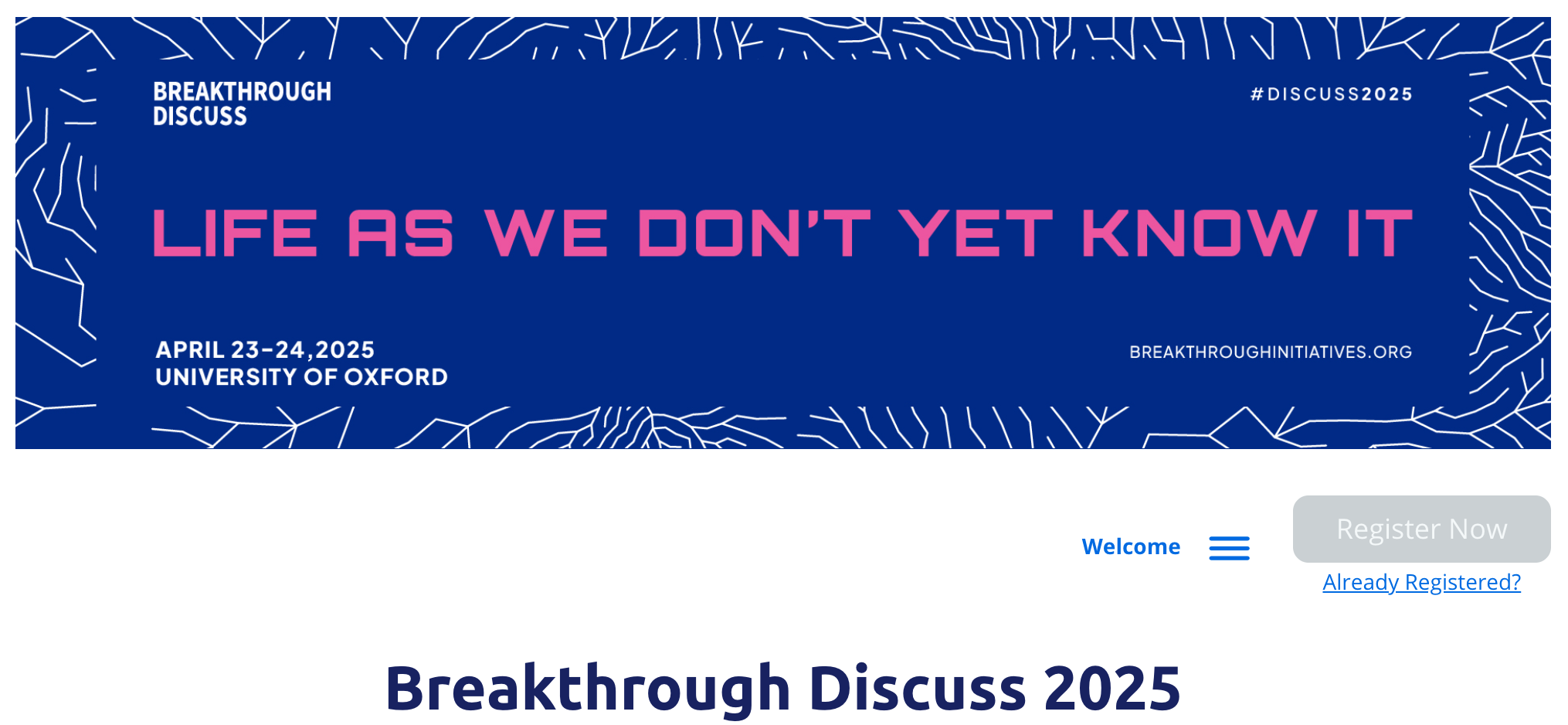 Talk at Breakthrough Discuss
